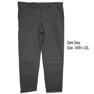Clifton Heritage Men Casual Slim Fit Straight Tapered Leg Gray Size 40x32